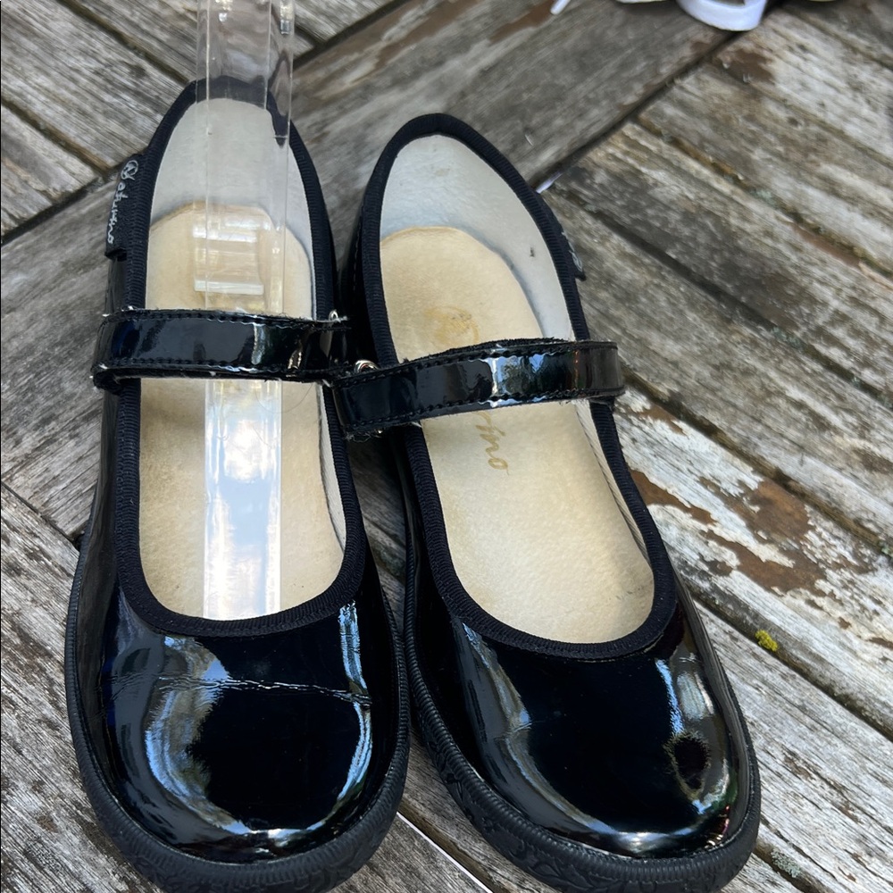 Naturino Shiny Black Dress Shoes for Kids